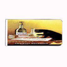 Absinthe Bourgeois Black Cat Money Clip Rectangle 062 - £10.35 GBP