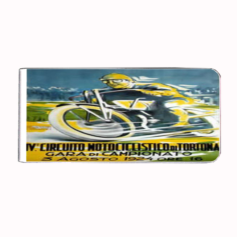 Motorcycle 1924 Italy Retro Money Clip Rectangle 121