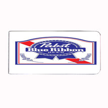 Pabst Blue Ribbon Classic Logo Money Clip Rectangle 187 - £10.31 GBP