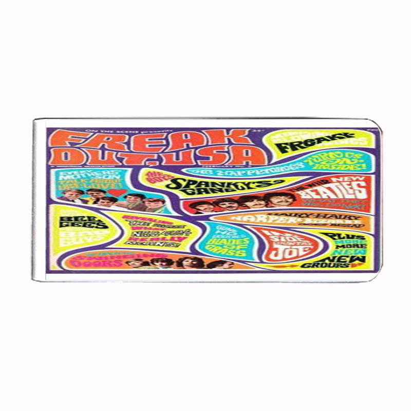 Freak Out 1960s Beatles Pop Money Clip Rectangle 404