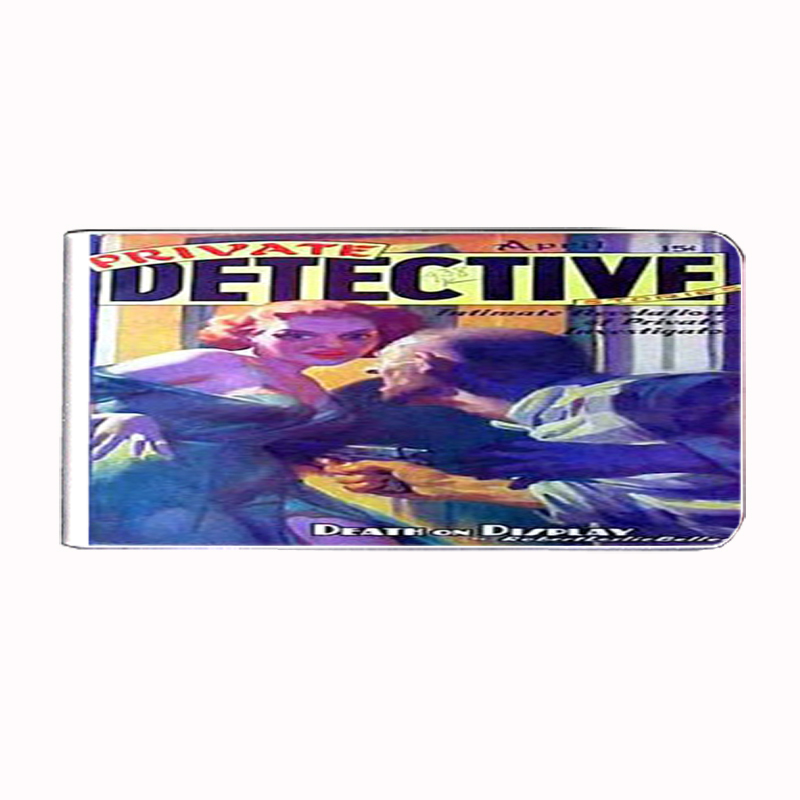 Sexy Redhead, Gun Pulp Money Clip Rectangle 474