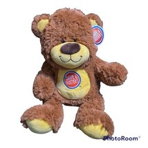 Dave And Busters Brown Bear With Yellow Feet Belly Plush Stuffed Animal - £6.28 GBP