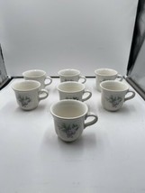 Set of 7 Beautiful Vintage Pfaltzgraff Grape Grapevine Coffee Tea Cup Mugs - £23.72 GBP