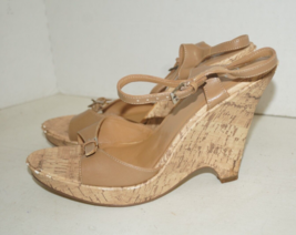 Bakers Womens Casual Wedge High Heeled Shoes Brown Size 10M - £19.34 GBP
