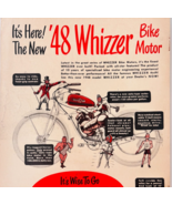 1948 Whizzer Motorcycle Advertisement Motor Bike Transportation Vintage ... - €25,95 EUR