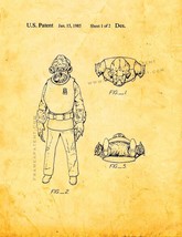 Star Wars Admiral Ackbar Patent Print - Golden Look - $7.95+