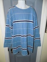 Faded Glory Blue Striped Long Sleeve Shirt Size M (8/10) Boy's EUC - $13.50