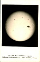 RPPC The Sun Thru Telescope McDonald Observatory Fort Davis TX Postcard UNP - £22.46 GBP