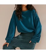 FREE PEOPLE BEACH happy pullover knit crewneck drop balloon sleeve size XS - €33,38 EUR