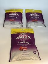 3PK! Halls ECONOMY Pack COOL BERRY Throat Soothing 70 Cough Drops - NEW - $24.63