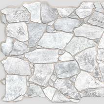 Dundee Deco REAZ244WG White Grey Faux Stone PVC 3D Wall Panel, 3.2 ft X 2.1 ft ( - £16.98 GBP+