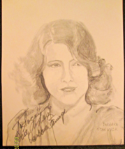 BARBARA STANWYCK :ACTRESS (ORIGINAL ART &amp; AUTOGRAPH) CLASSIC - $321.75