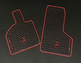 Huracan EVO Eco Leather Floor Mats Black/Red - £549.67 GBP