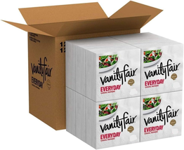 Vanity Fair Everyday Napkins, 1100 Count, White Paper Napkins, 110 Count... - £41.47 GBP