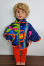 Doll Clothes Fleece Poncho Pants Boy Outfit Shirt Jacket fits American G... - £13.96 GBP