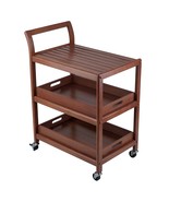 Albert Entertainment Kitchen Cart, Walnut, 24.8X15.98X33.27 - $140.99