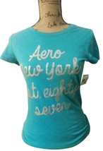 Aéropostale Green  Aero Est. 87 New York City Graphic T-shirt Tank Top/Cam L - £10.95 GBP