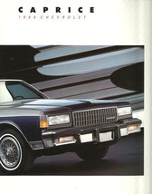 1988 Chevrolet CAPRICE brochure catalog 88 US Chevy Classic Brougham - £6.26 GBP