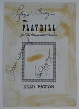 Lloyd Bridges James Gregory Cast Signed 1953 Dead Pigeon Playbill Cover ... - £118.34 GBP