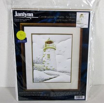 JANLYNN 13-254 &quot;POINTS LIGHTHOUSE&quot; CANDLEWICKING KIT NIP 11&quot; x 14&quot; USA R... - $36.28