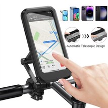 Bike Motorcycle Handlebar Phone Mount Holder Waterproof Case for iPhone Samsung - £33.82 GBP