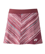 Yonex Women&#39;s Tennis Skirt Clothing Wine Red Racket Racquet 2022 US OPEN... - £38.20 GBP