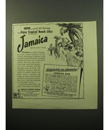 1950 Jamaica Tourism Ad - Now.. and all winter.. enjoy tropical beach life! - £14.55 GBP