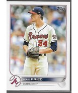 2022 Topps, Max Fried Baseball Card, #129, Braves - €1,62 EUR
