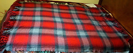 PENDLETON Throw Blanket Tartan Plaid 100% Virgin Wool Made In USA 52 x 64.5 - £51.76 GBP