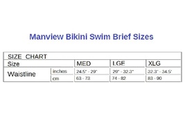 Men's Six Bi-Color Bikini Fashion Swimming Briefs w/ Drawstring Manview Brand image 8