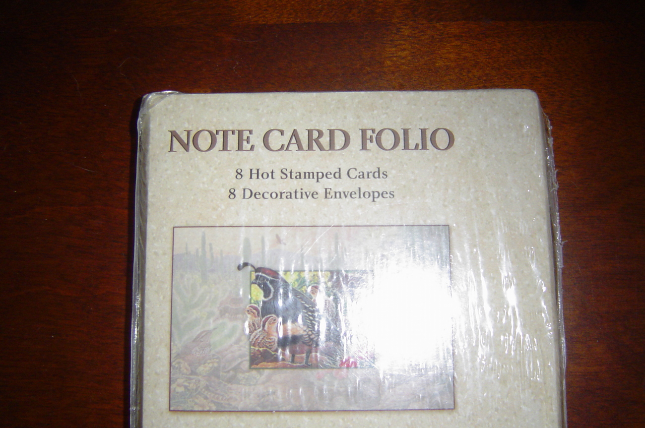 New Note Card Folio, Southwestern Theme - $4.95