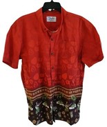 Fender Guitar Hawaiian Shirt Mens XL Beach Short Sleeve Button-Down Hula... - €19,34 EUR