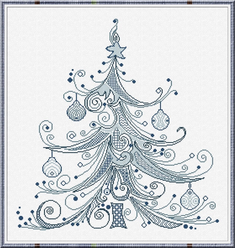 Christmas Tree 99 cross stitch chart Alessandra Adelaide Needlework - $16.20