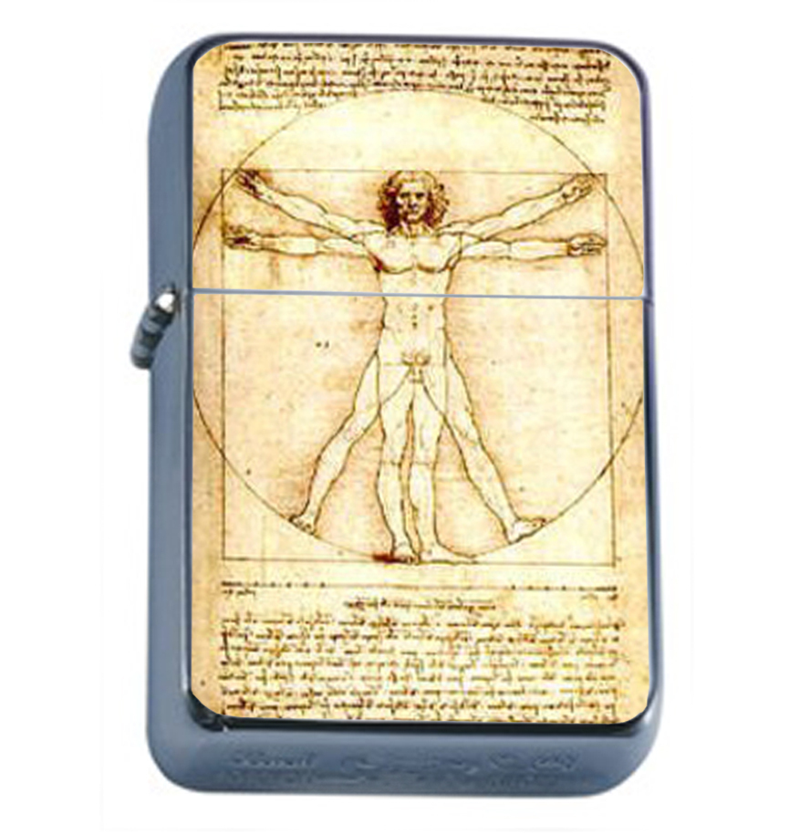 Leonardo Da Vinci 1490 Vitruvian Oil Lighter 136