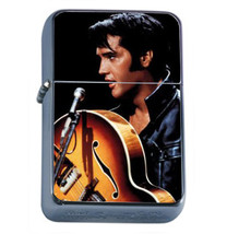 Elvis Presley Photo With Guitar Oil Lighter 182 - £11.72 GBP