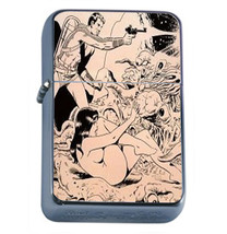 Nude Sexy Wally Wood Sci-Fi Double-Sided Oil Lighter 225 - £11.75 GBP