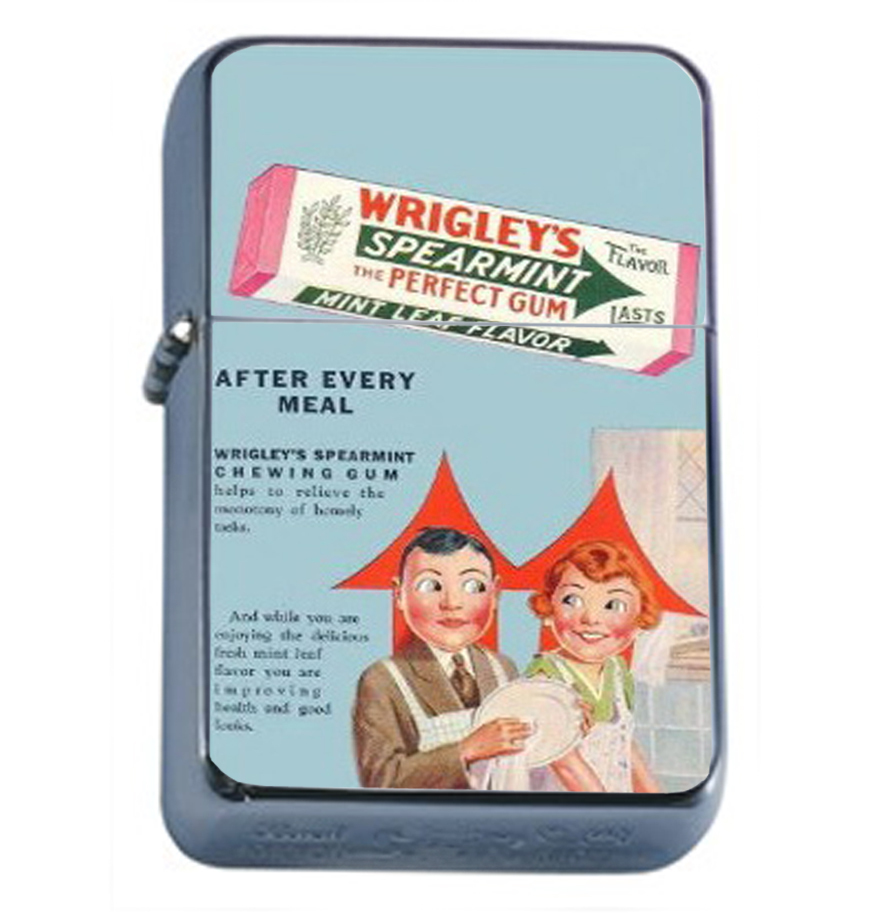 WRIGLEY'S DOUBLEMINT RETRO AD CHEWING GUM Oil Lighter 562