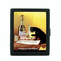 Absinthe Bourgeois Black Cat Cigarette Case 062 - $13.48