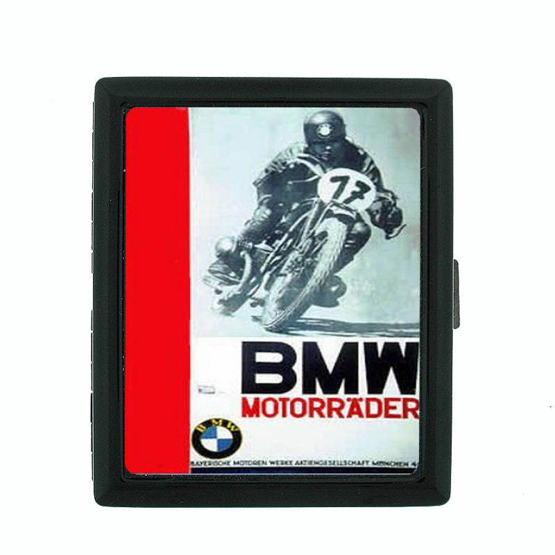 BMW Motorcycle Vintage Poster Cigarette Case 247
