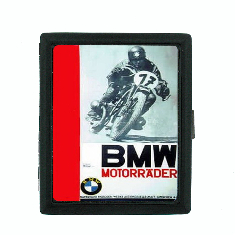 BMW Motorcycle Vintage Poster Cigarette Case 576