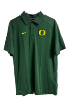 Nike Men&#39;s Dri-Fit Oregon Ducks Elite Coaches 3-Button Polo Shirt, Green, Medium - £34.82 GBP