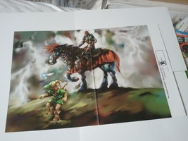 Legend of Zelda Ocarina of Time Poster # 3 Link &amp; Ganon on Steed Nintendo 64 N64 - £47.57 GBP