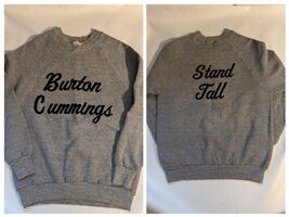 Sudadera Gris Vintage 1978 Burton Cummings Stand Tall Guess Who Sportswe... - $6,563.65 MXN