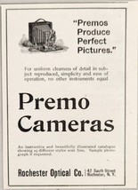 1899 Print Ad Premo Cameras Produce Perfect Pictures Rochester Optical New York - £7.76 GBP