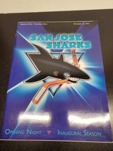San Jose Sharks Program - Volume 1 Number 1 -  October 5, 1991 - Inaugural Seaso - £10.81 GBP