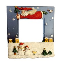 3-Dimensional Christmas Santa Picture Frame 6&quot; x 6.75&quot;  Photo size 3.5&quot; ... - £21.11 GBP
