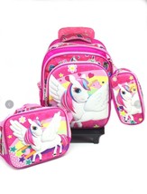 Ckpack with wheels trolley bag for school rolling backpack bag for girl boy school kids thumb200