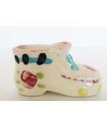 Vintage ceramic baby child&#39;s shoe tiny planter - $20.50 CAD