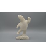 Dancing Polar Bear Statue Leo Patrick Signed Hand Carved White Soapstone... - £266.02 GBP