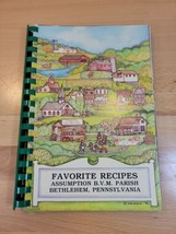Vintage Favorite Recipes Cook Book Bethlehem PA Church Paperback Spiral ... - £11.79 GBP